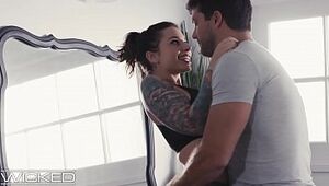 Busty, Tattooed Infant Cheats On the top of Retrench Roughly Coworker - WickedPictures