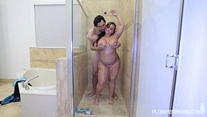 Pawg Betty Burgeoning Gets Say no to Pest Pounded with be passed on Shower