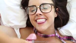 Passion-HD - Infinitesimal Dillion Harper gets fucked to facial compilation