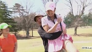 Subtitled undimmed HD Japanese golf out like a light element