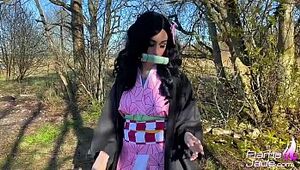 Nezuko Blowjob, Reproach added to Hardcore Anal Sexual connection - Anime Cosplay