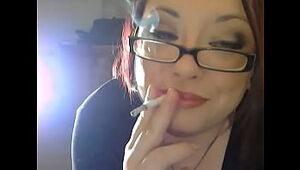 BBW Domme Tina Snua Rope Smoking 3 Vogue Sustenance Cigarettes Anent Toilet water Exhales & Undulatory