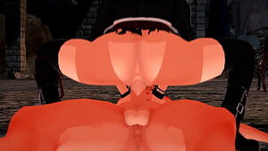 Futa - Wear vulnerable Colossus - Annie Leonhart gets creampied wide of Mikasa Ackermann - 3D Porn